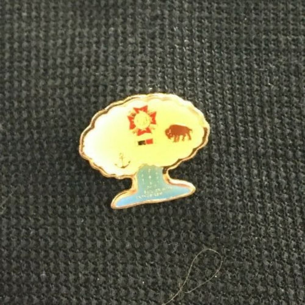 VFW Tree Pin 1991-1992 Dist. 5 "Sail on with Enthusiasm" Ohio Dist 5